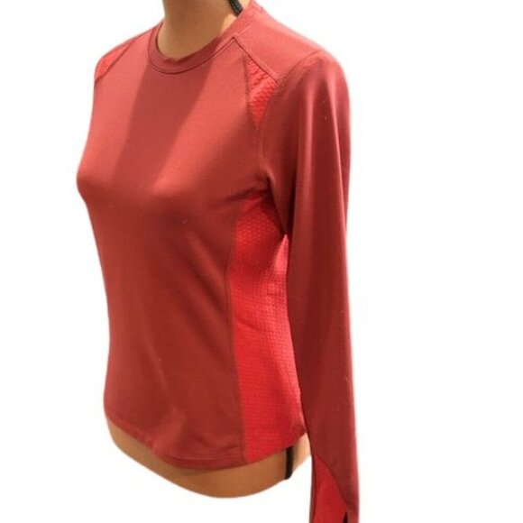 The North Face Long Sleeve Running Shirt in Burgundy – Size Small - Picture 3 of 10